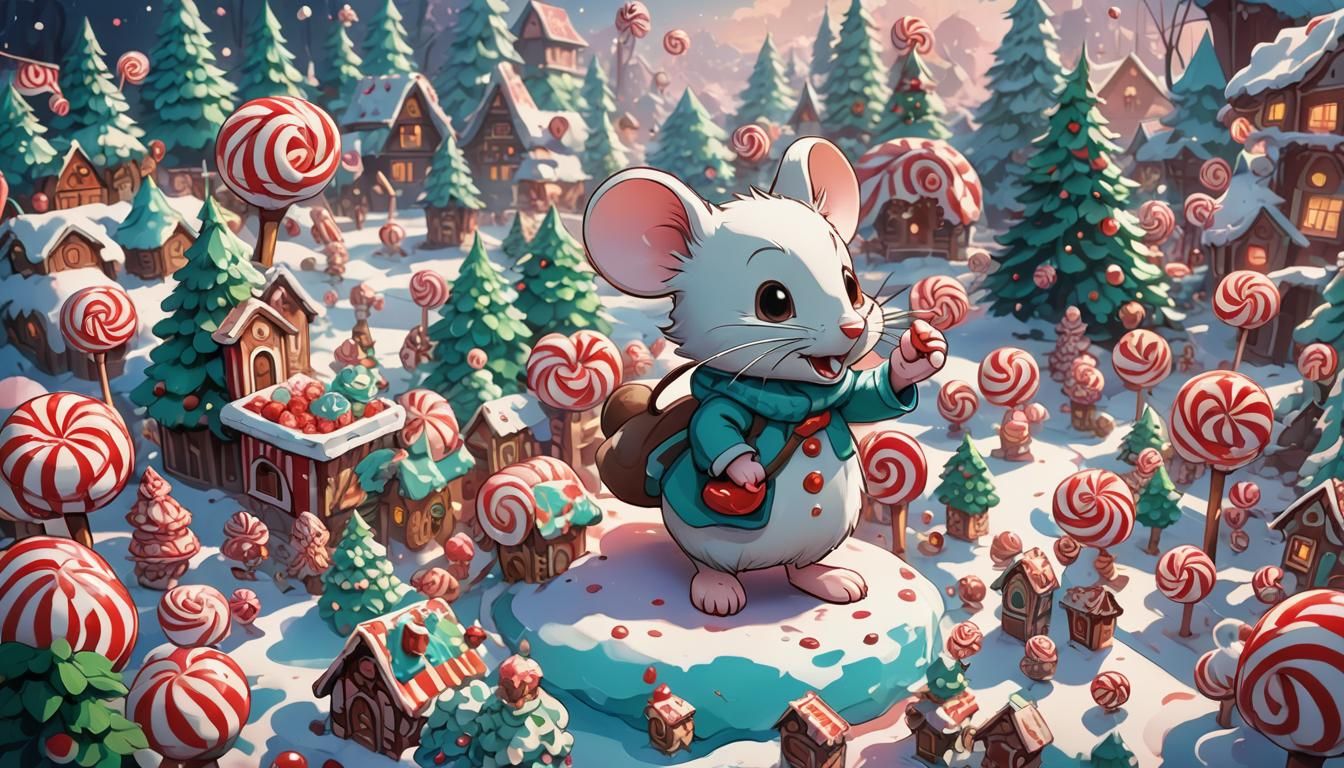 Winter Candyland Peppermint Mouse: Anime Manga Scan