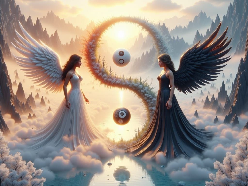 Anime Angels in Harmony, Yin-Yang Landscape