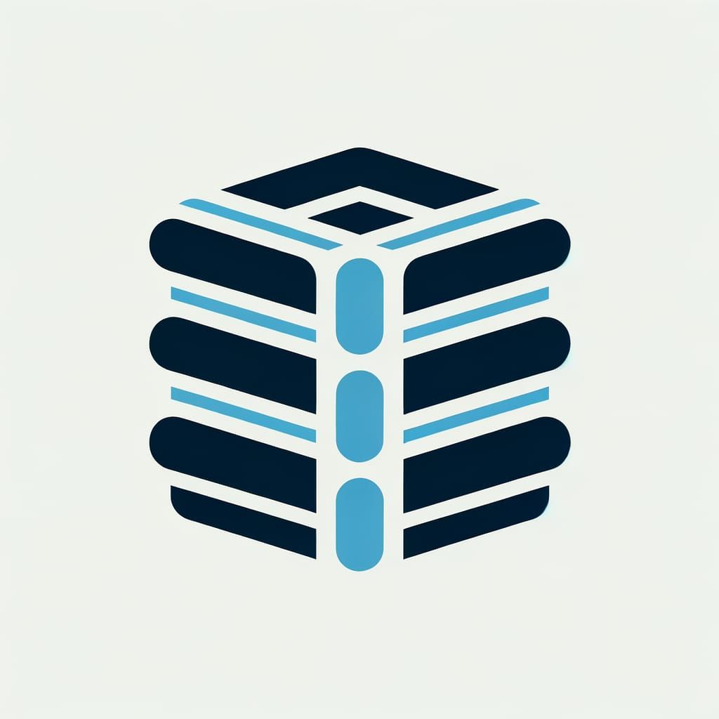 Minimalist Logo with Interlocking Geometric Bars