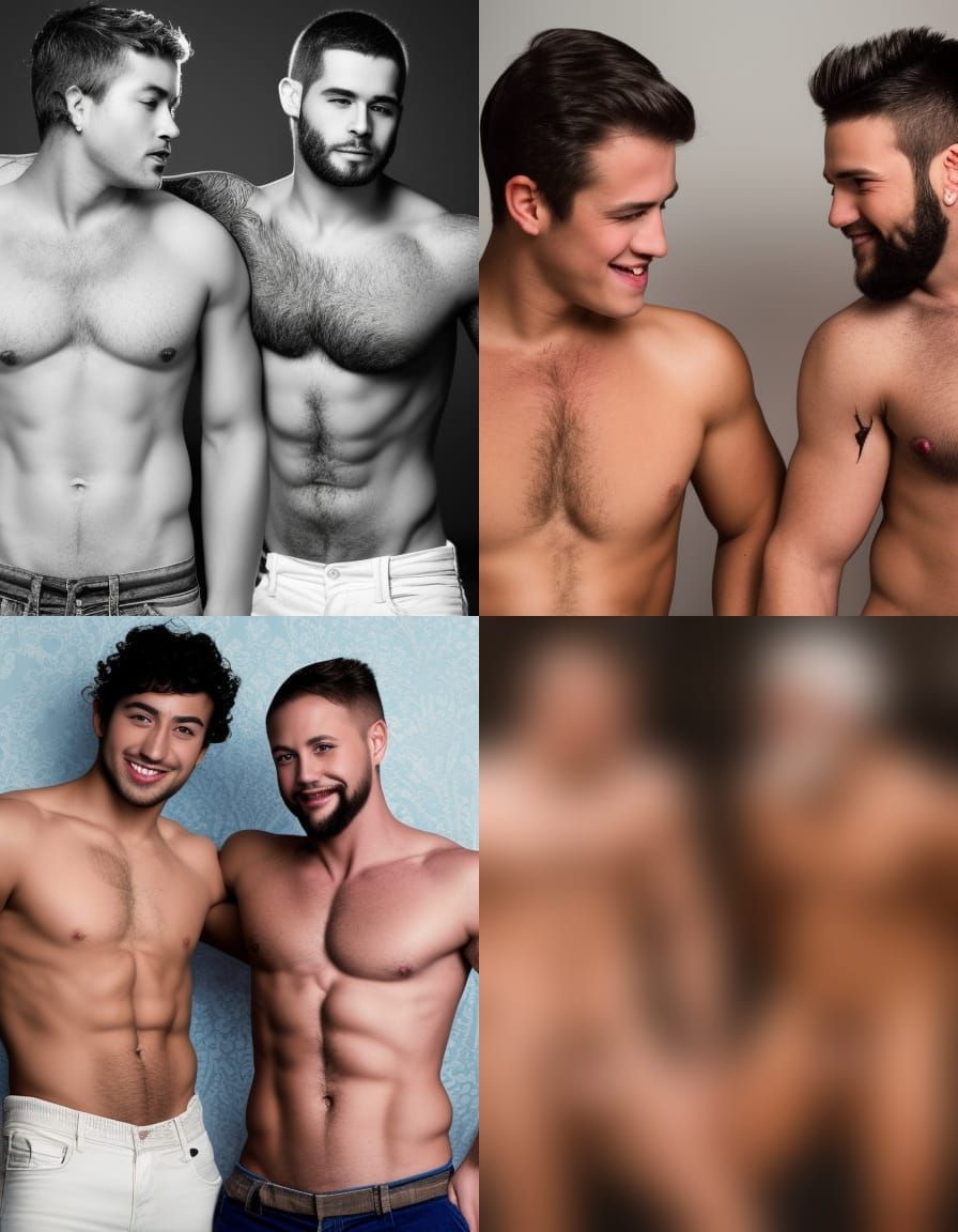 Gay Romance Novel Cover Illustration