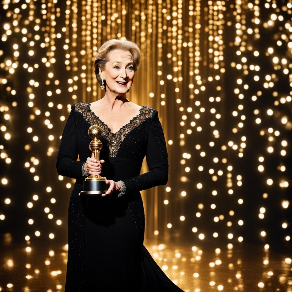 Fact: Meryl Streep is the Queen of Awards. She has won 8 Golden Globes.