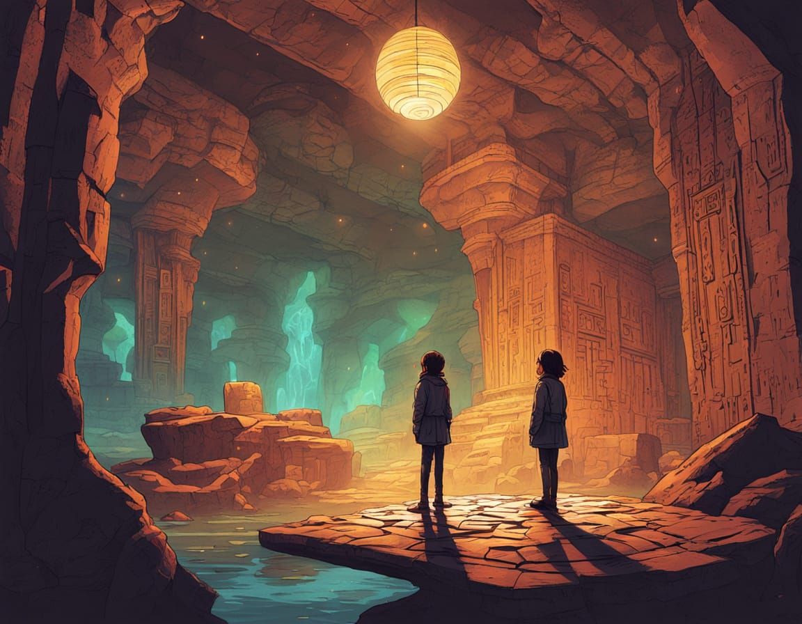 Fantasy Temple Expedition in a Science Fiction World