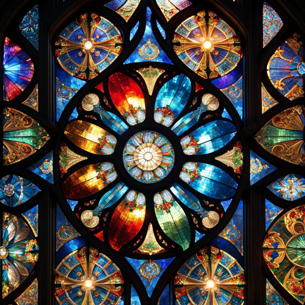 Stained Glass Joan of Arc Mosaic