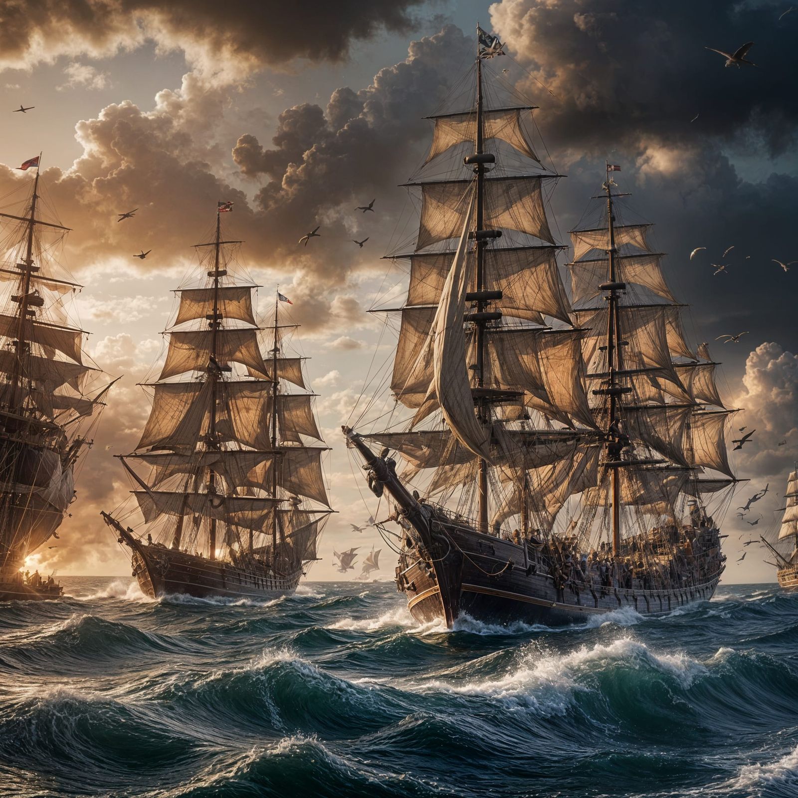 Epic Sea Battle: Pirates vs. Kraken