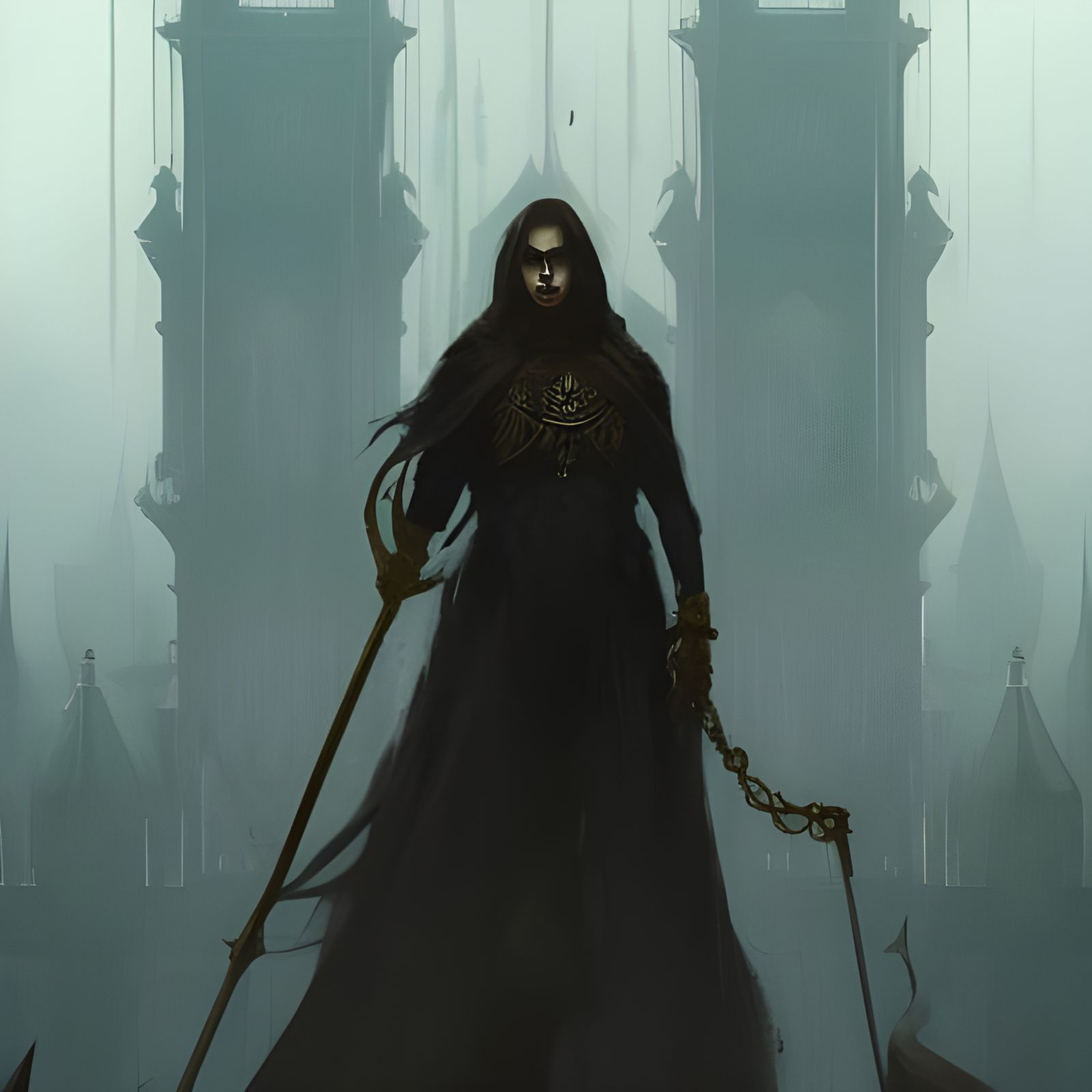 Sinister King Portrait in Dark Fantasy Style