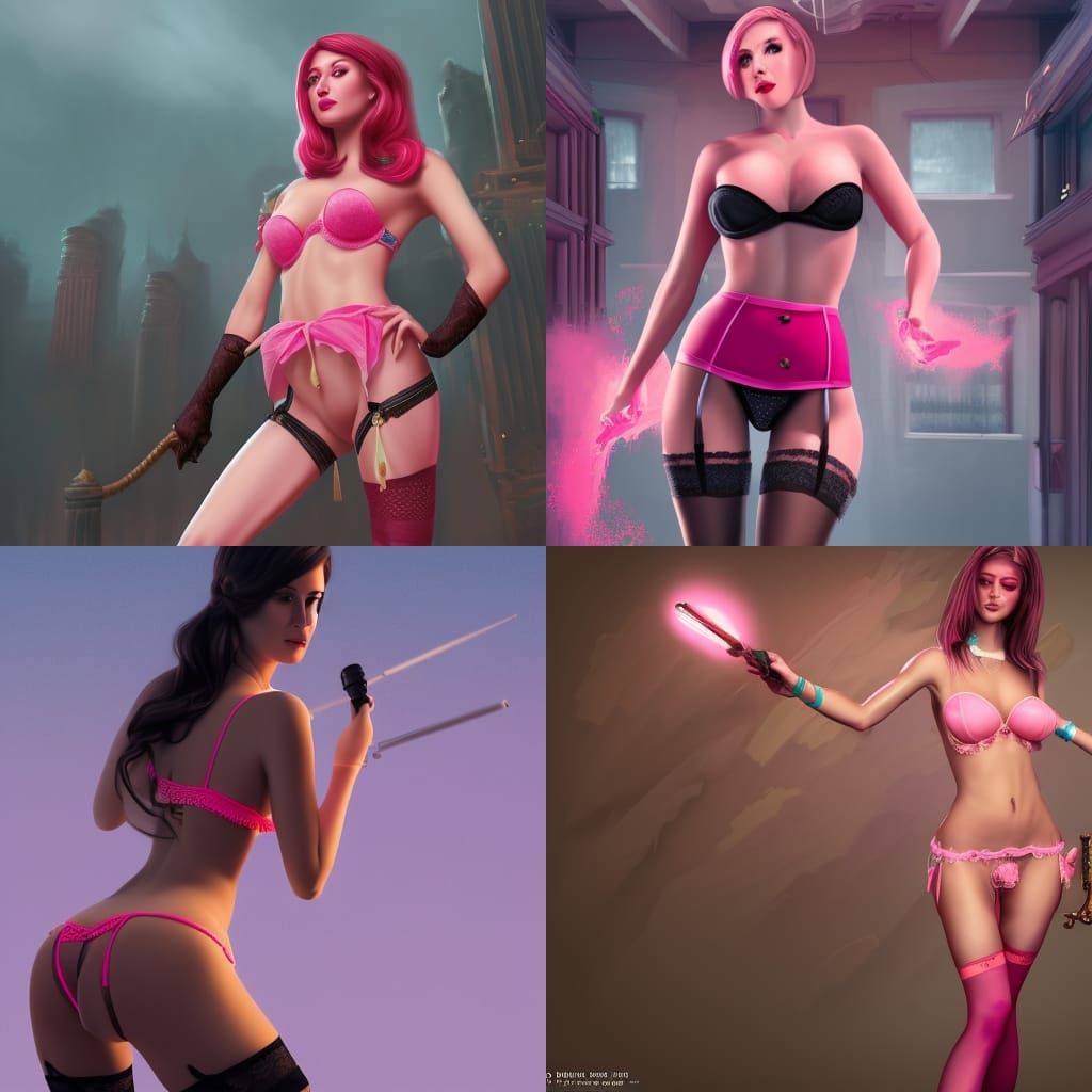 Female Reporter: Detailed Matte Painting in 8k