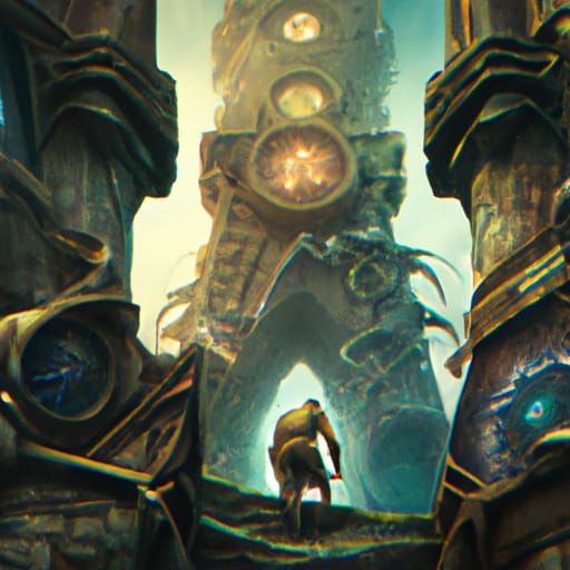 Detailed Matte Painting: The Embodiment of Time