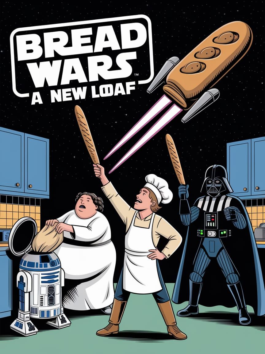 Bread Wars: Baker Luke Skywalker vs. Baguette Darth Vader