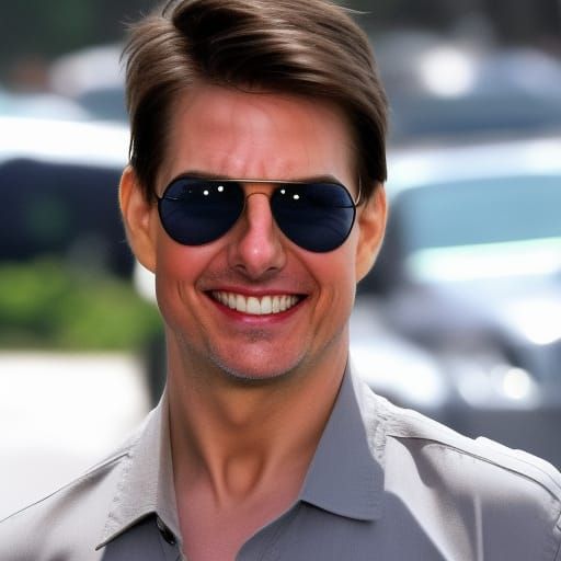 Caricature of Smiling Man in Aviators