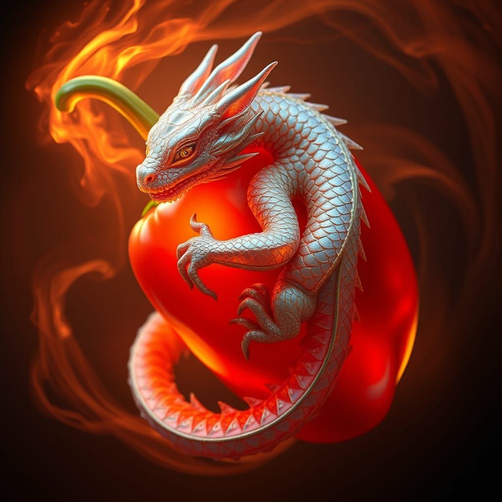 Tiny Dragon and Jalapeño Pepper: Biomechanical Fusion