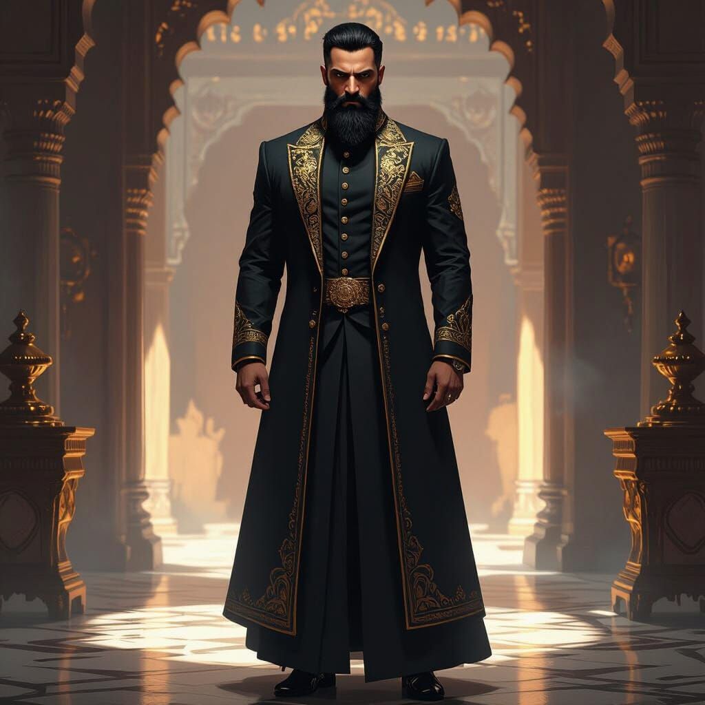 Mughal Crime Lord in GTA-Style Concept Art