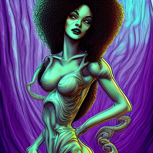 Biopunk Portrait with Baroque Influences