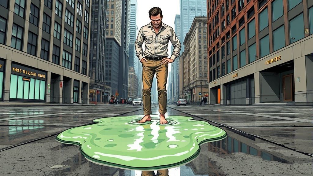 Trapped in a Sea of Green Bubblegum