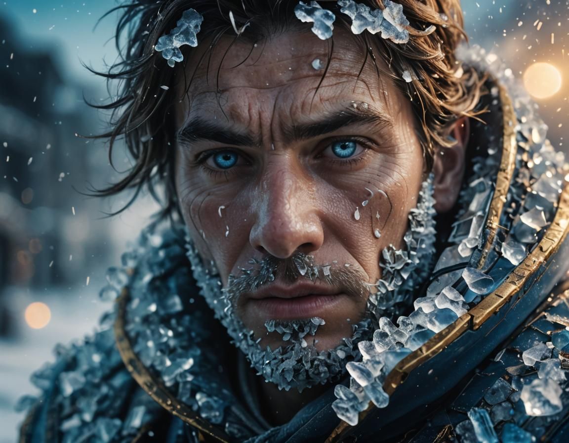 Icy Breath: Close-Up in Sub-Zero Temperatures