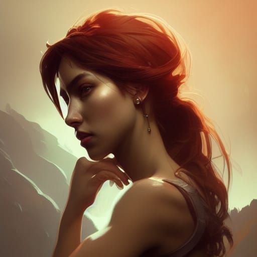 Detailed Scorpio Portrait in Art Nouveau Style