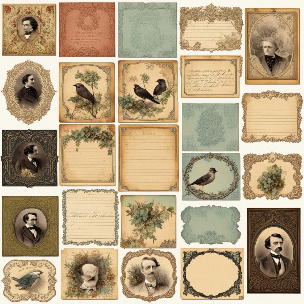 Victorian Edgar Allan Poe Ephemera Collection