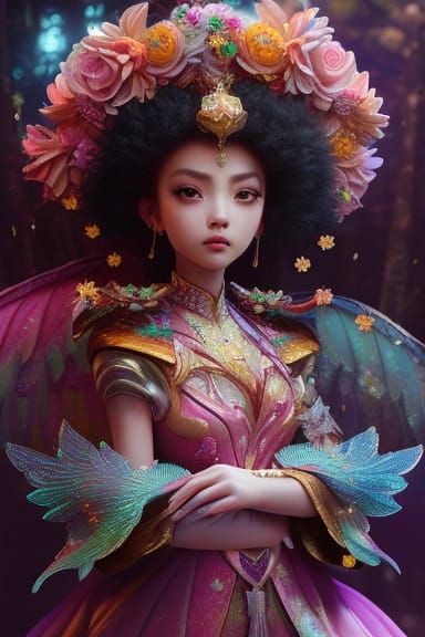 Candy-Punk Cupcake Character on Store Counter