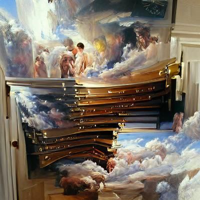 Gates of Heaven: Oil Painting