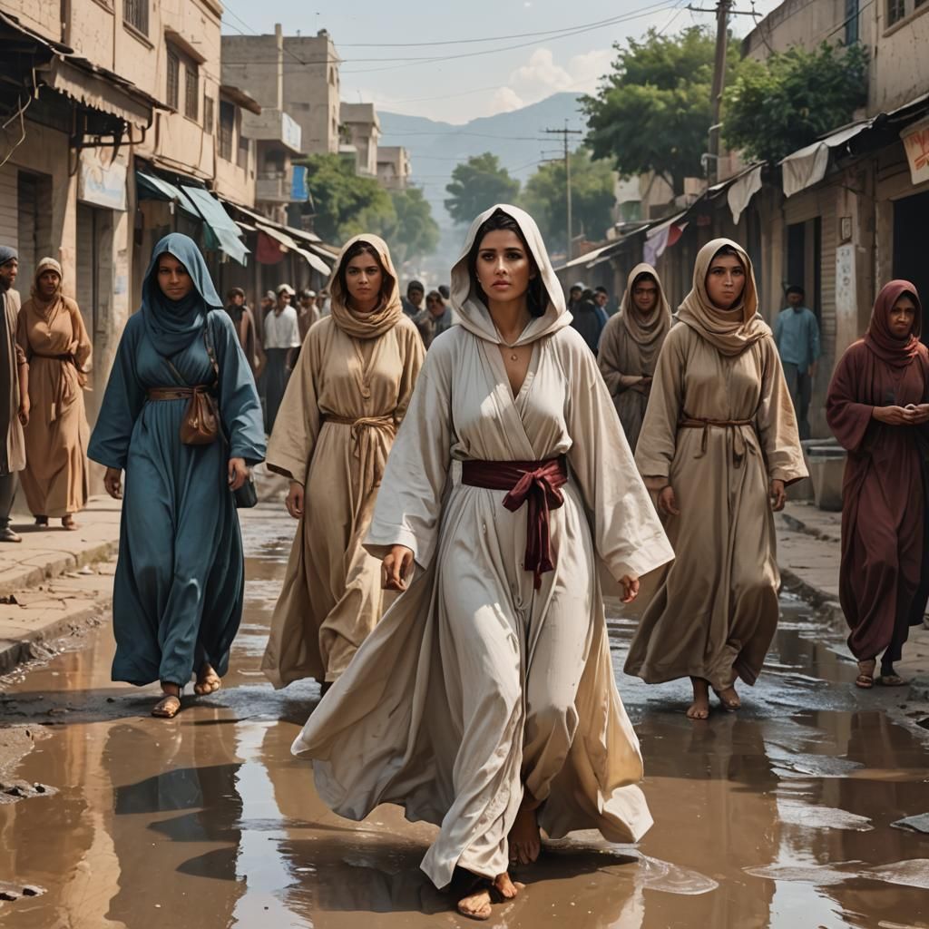 Islamabad 1864: Harem Women in Artgerm Style