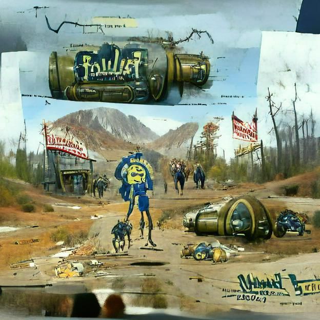 Wasteland Wanderer: Post-Apocalyptic Concept Art