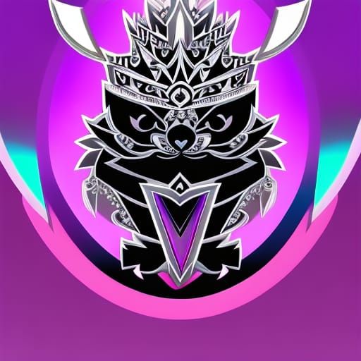 Chow Chow Peacock Panda Hybrid Emperor in Anime Style