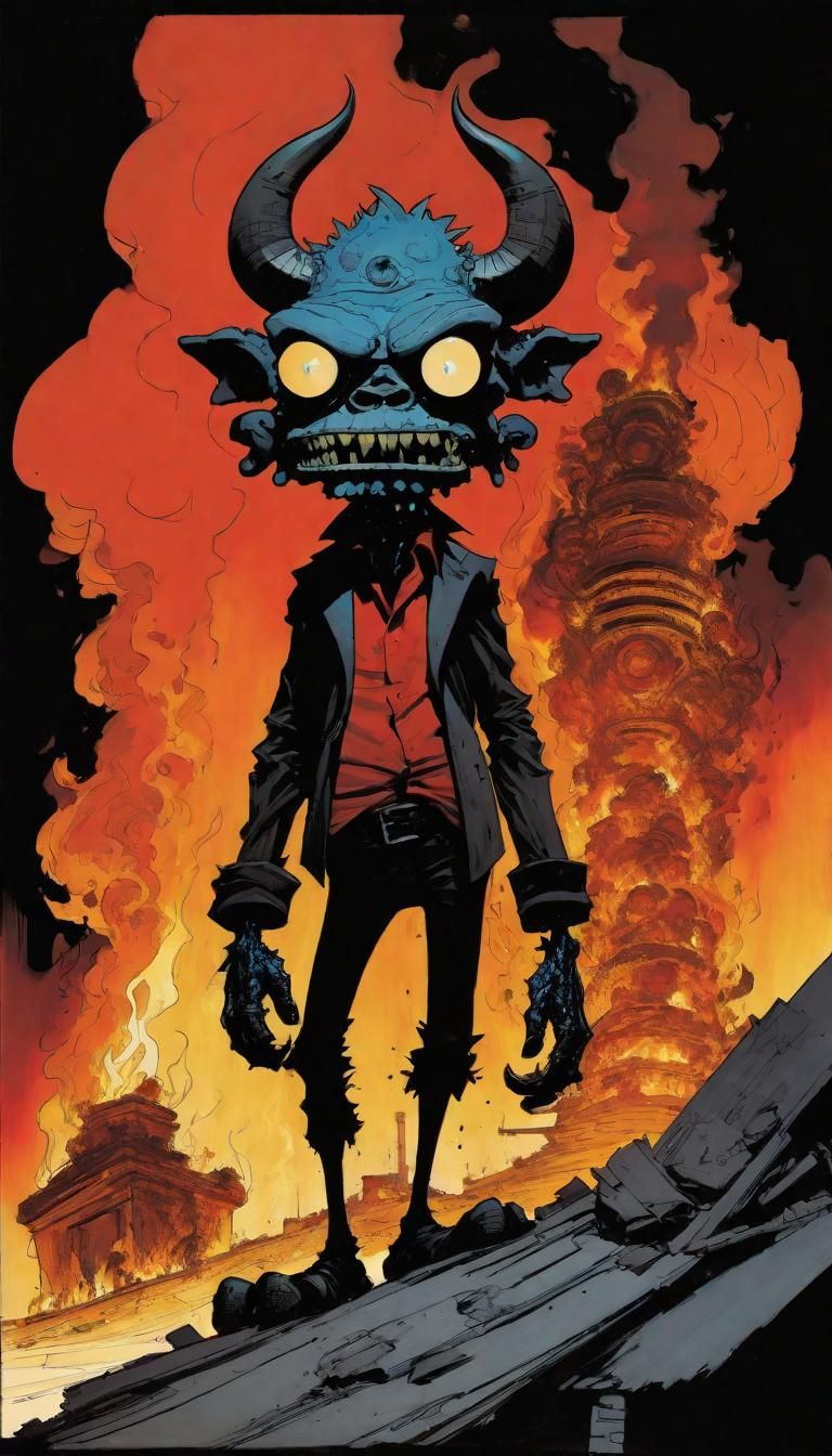 Inferno in Jamie Hewlett Style