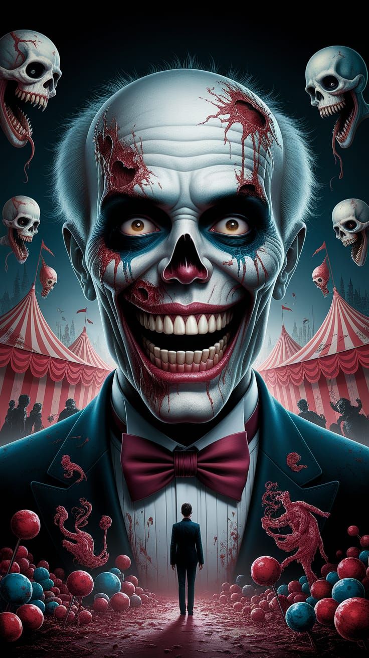 Surreal Horror Scene in Macabre Fine Art Style