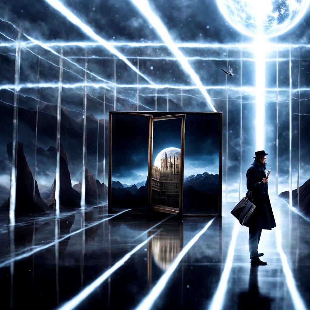 Surreal Sands of Time: A Gothic Pop Illusion