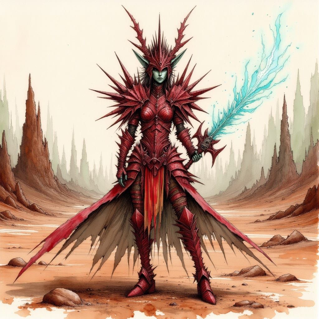 Elektra Dazebrand - Harmonium Captain in the Outlands