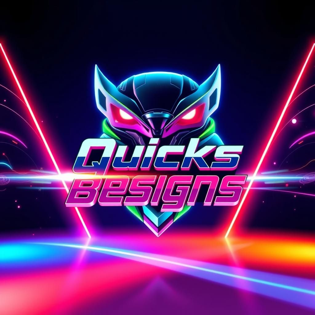 Vibrant Neon Gaming Banner in Hype Beast Style