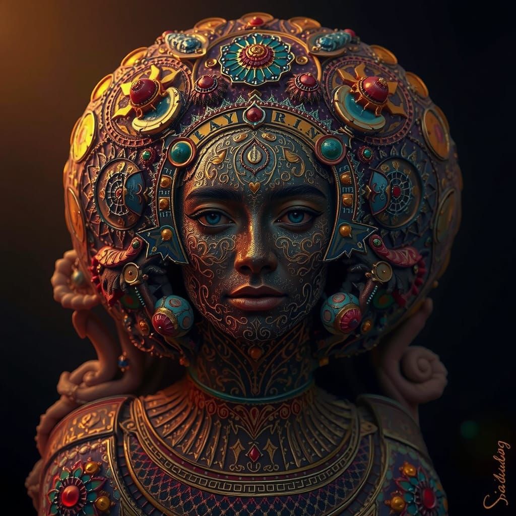 Masterpiece Painting of Beauty and Truth