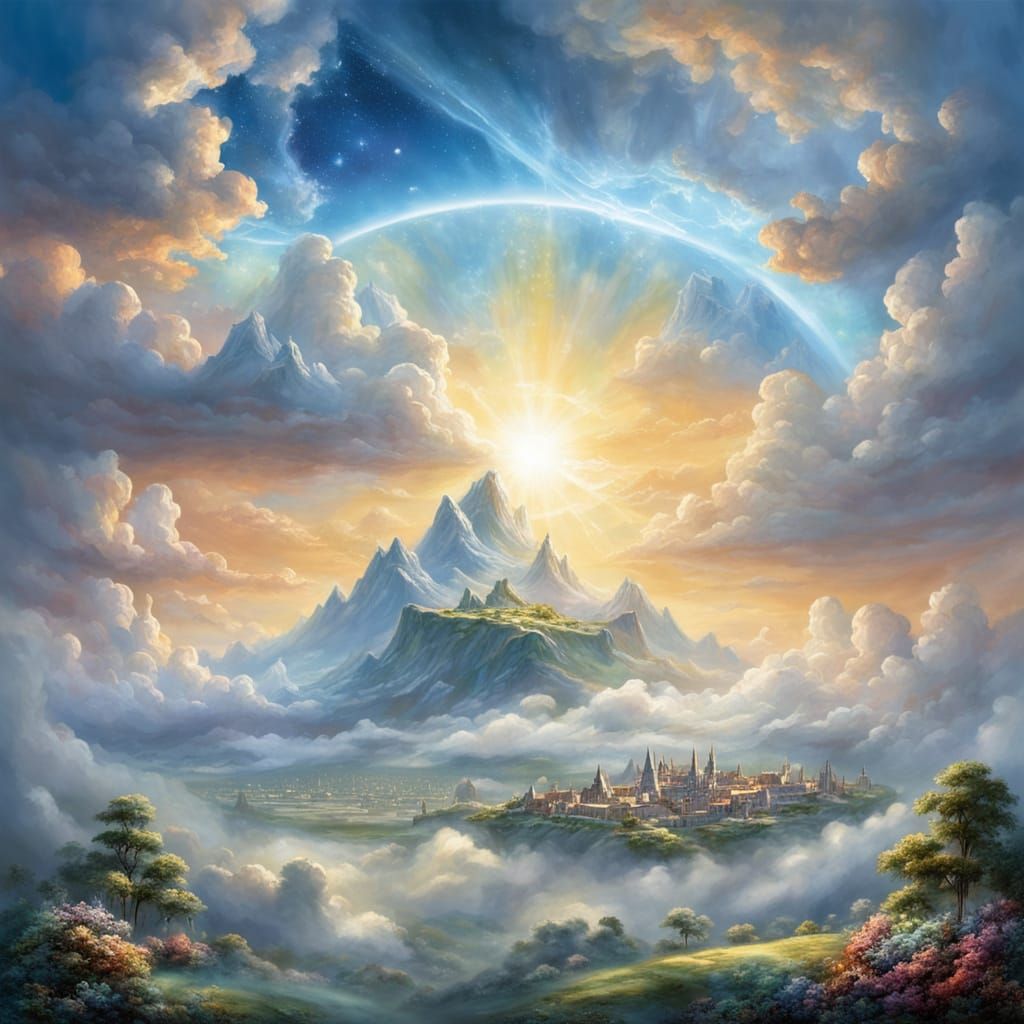 Celestial Mechanics Blueprint in Ethereal Light