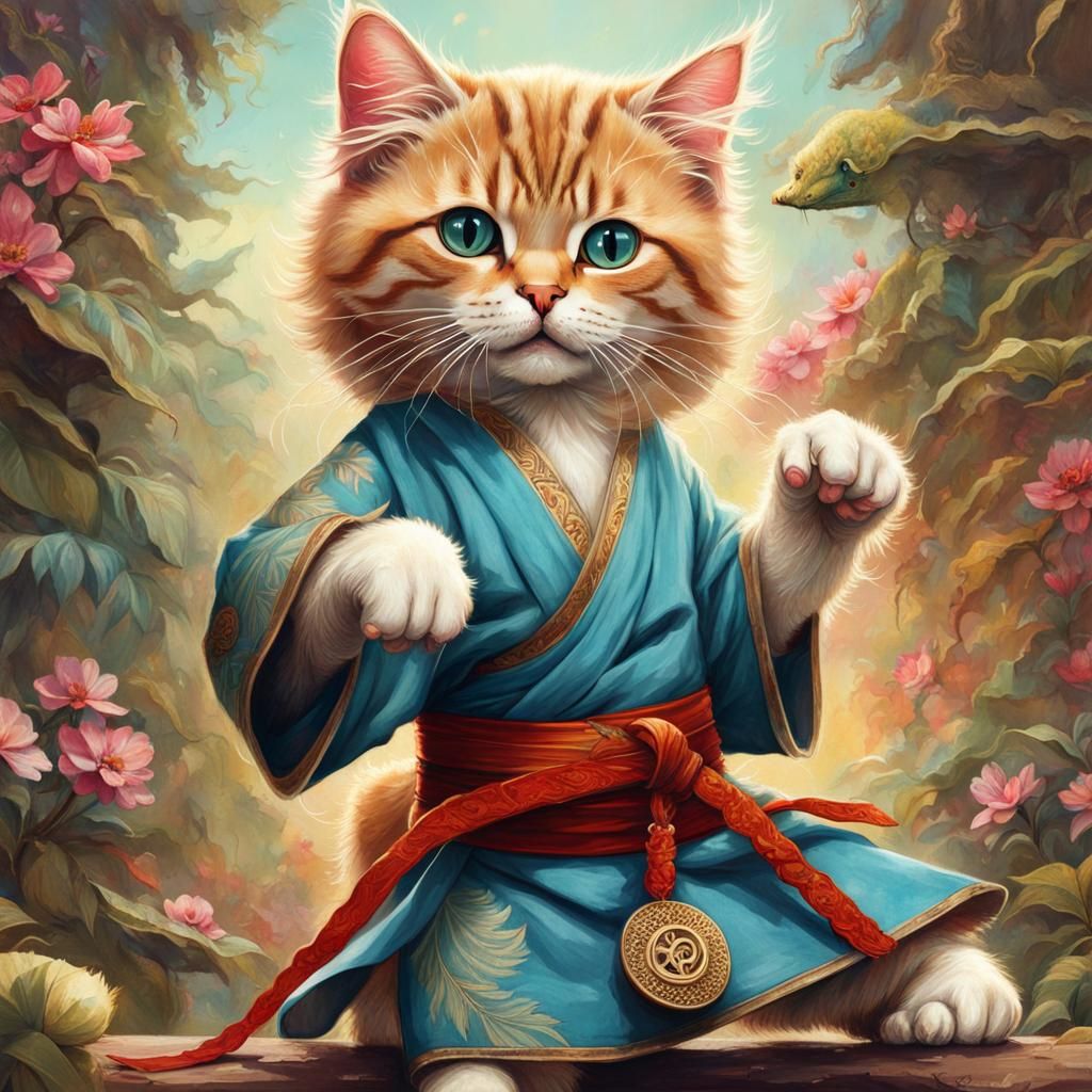 Kung fu cat
