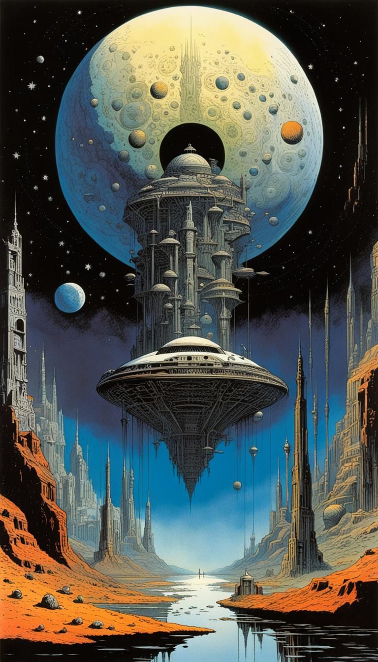 Gods of Mars: Comic Book Illustration in 1980s Style