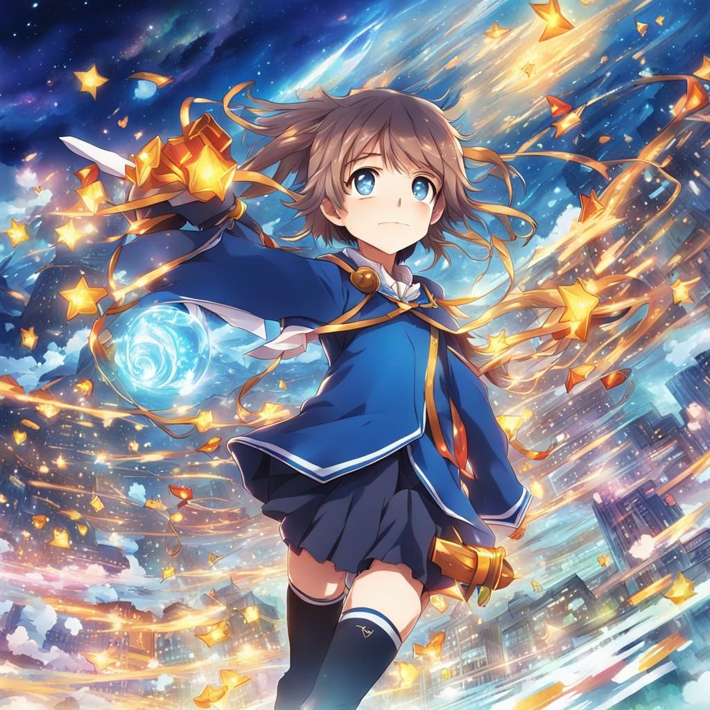 Anime Key Visual Illustration in Japanese Manga Style