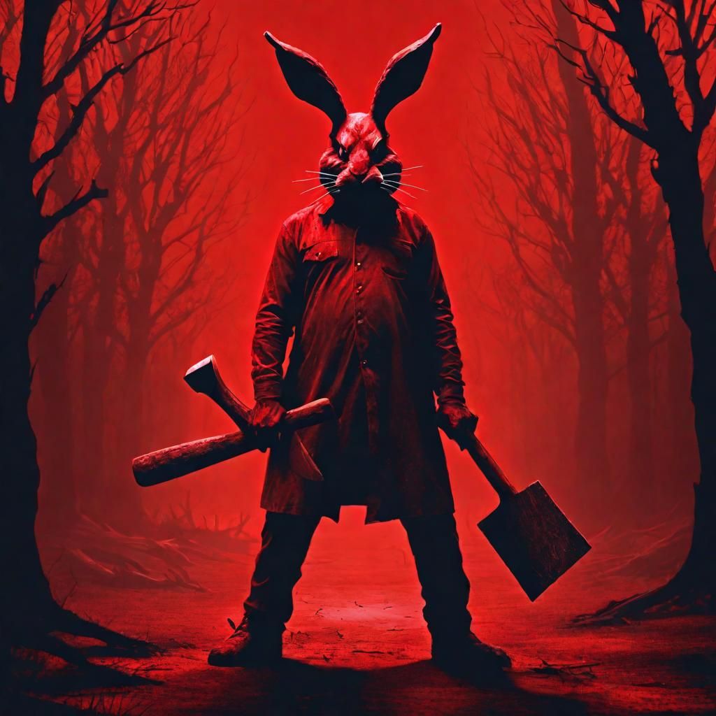 Sinister Red Horror: Bunny Man with Hatchet