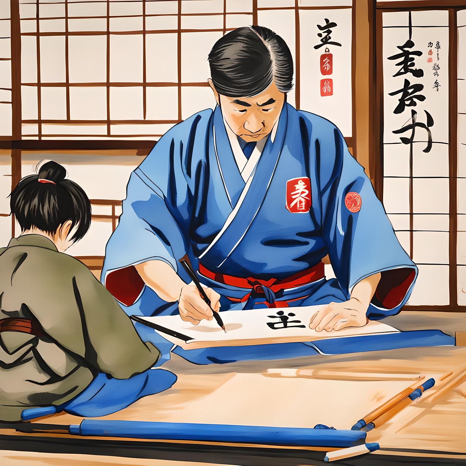 Shodo lesson