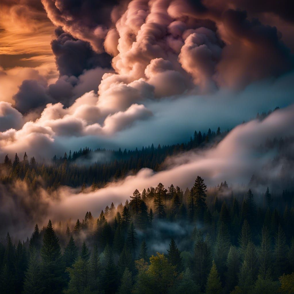 Storm Clouds over the Pines