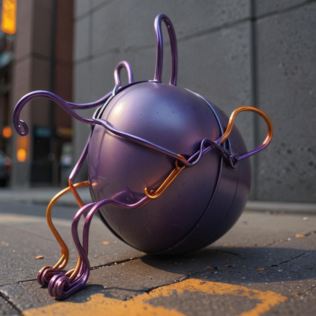 Melancholic Paperclip Figure Concept Art