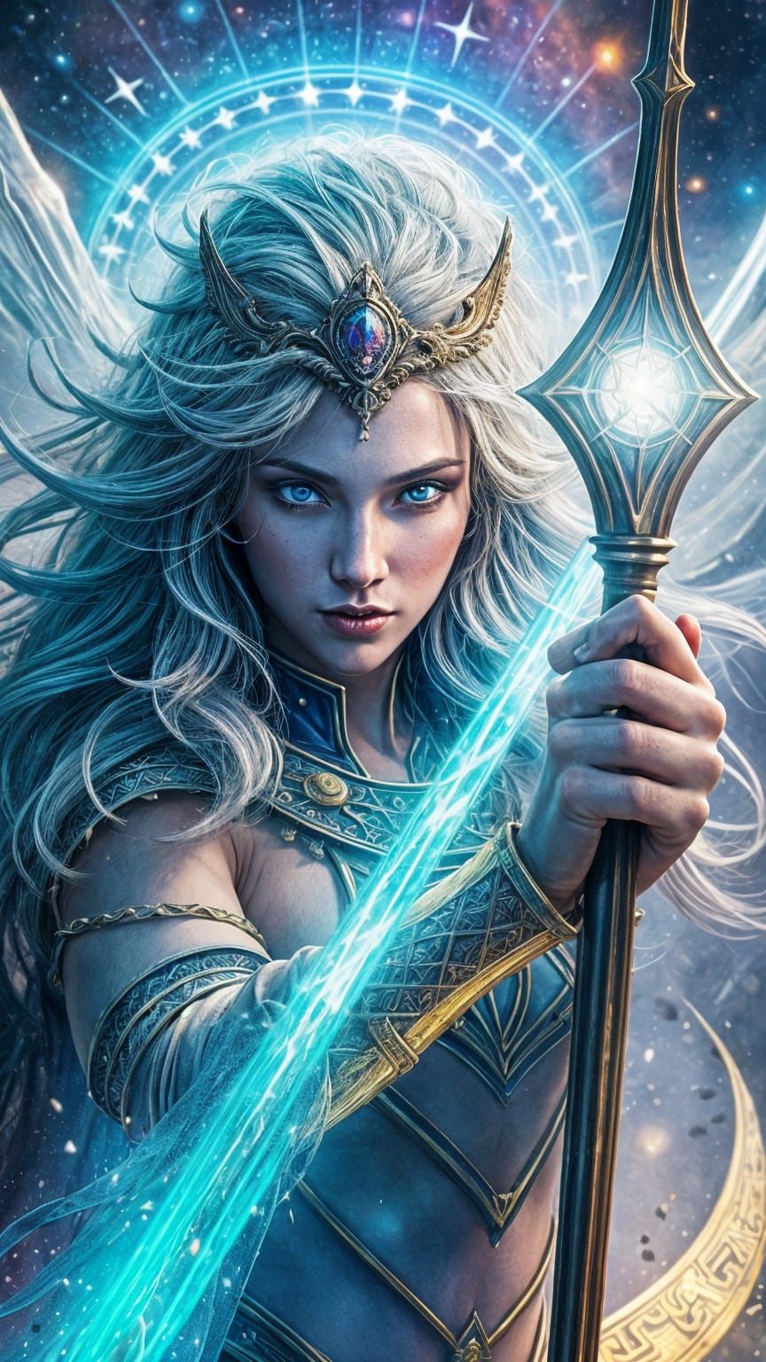 Stunning Dark Fantasy Masterpiece with Epic Cosmic Landscape