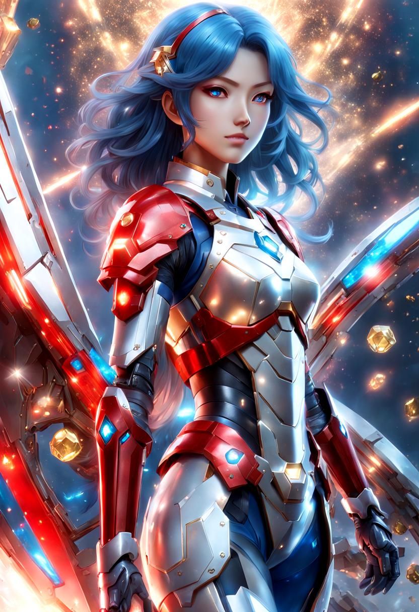 Nintendo Switch Girl in Anime Manga Style