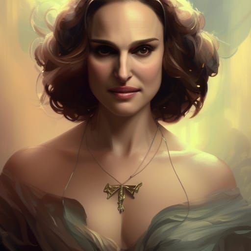 Detailed Portrait of a Smiling Magic Mistress