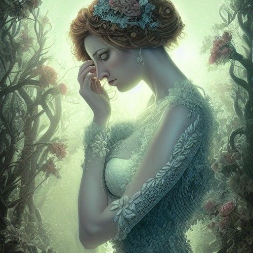 Detailed Photograph of a Perfect Person in Noir Style