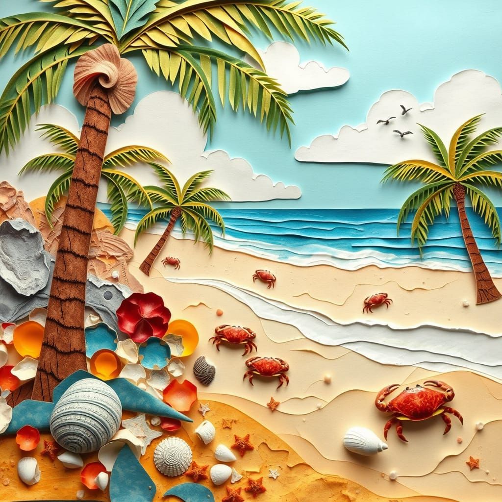 Paper World - Tropical Beach