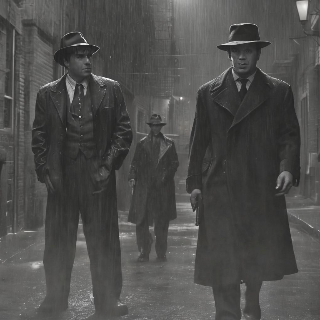 Gritty Film Noir Fusion of Shatner and Spock