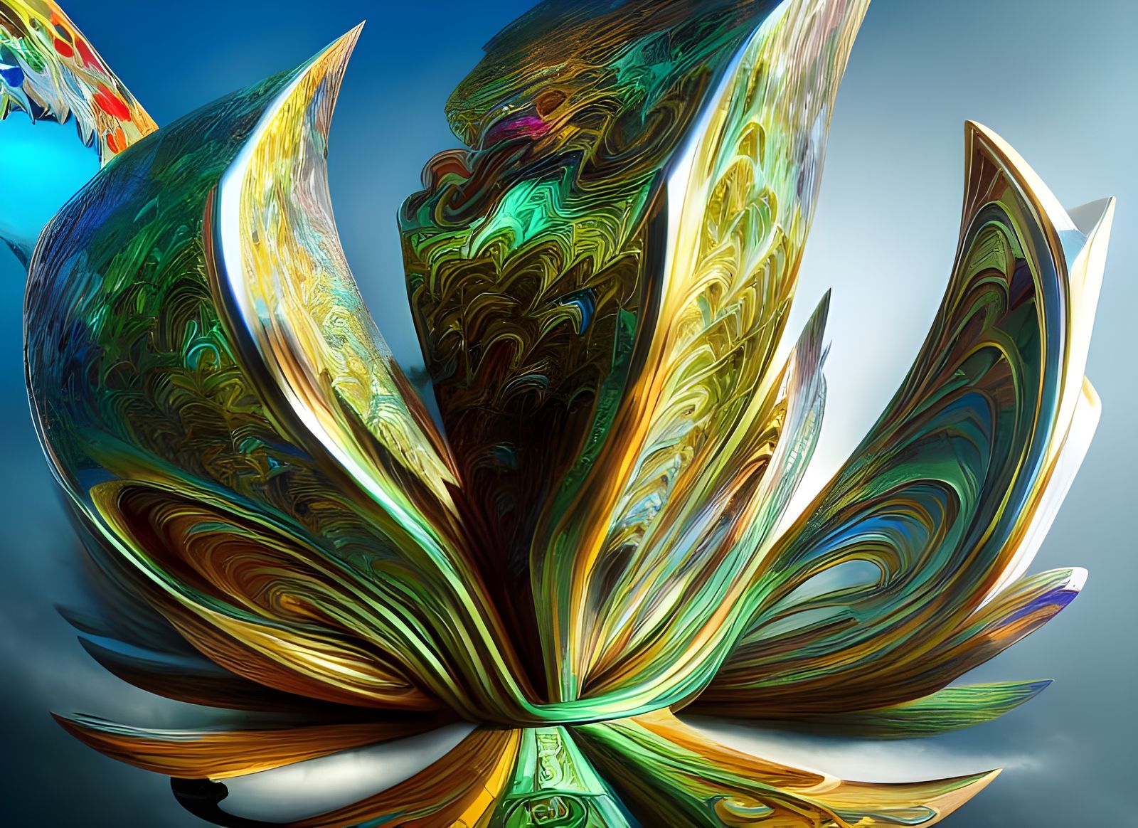 Geometric Abstract Art in Striking Polychromatic Detail