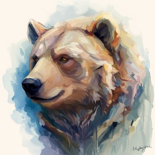 Feywild Bear Face in Profile