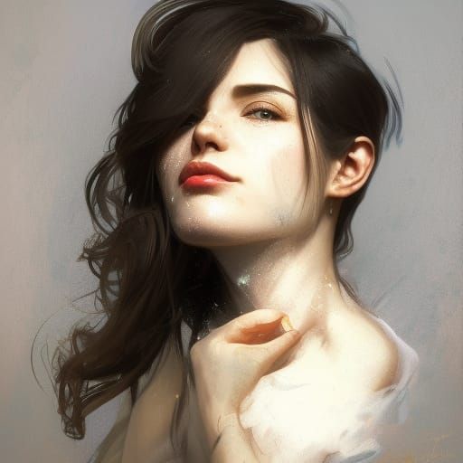 Detailed Bunny Girl Portrait in Hyperdetailed Style