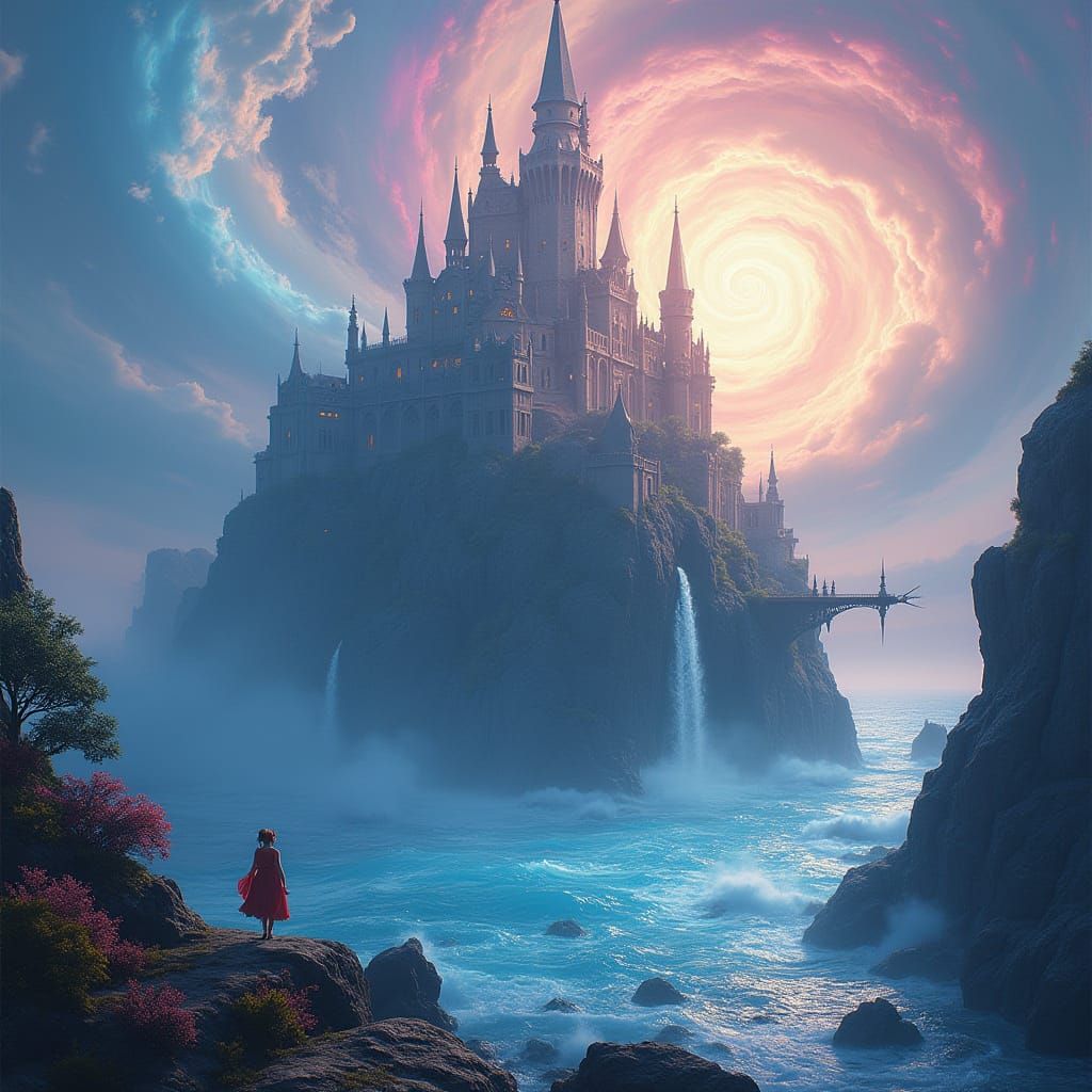 Majestic Castle Meets Ethereal Dreamscape in Unreal Engine 5