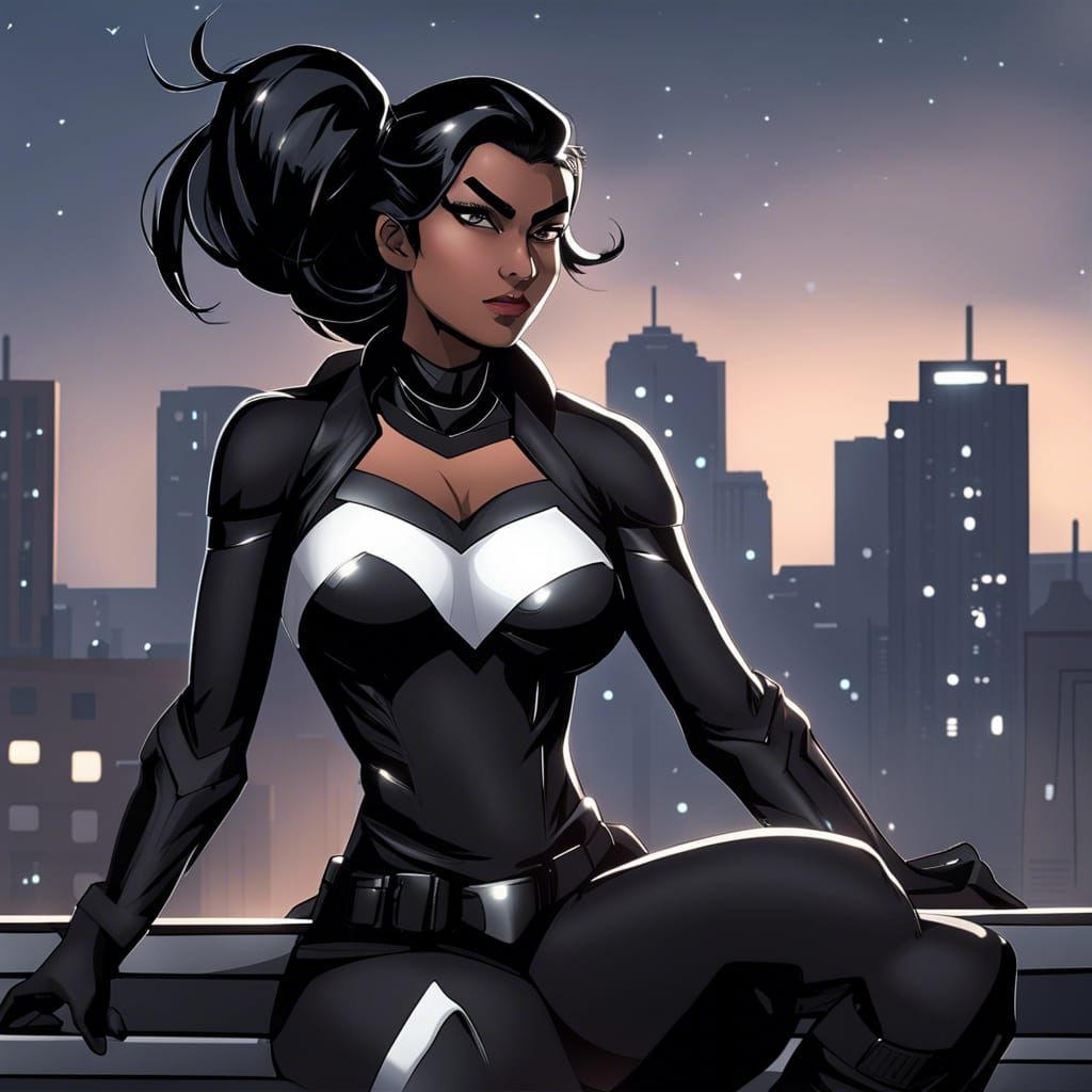 Night Watch: Indian Superheroine in Dark Fantasy Art